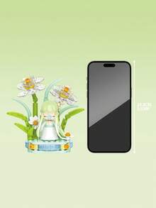 Bộ xếp hình hoa 800+ mảnh, khối xếp hình hoa thủy tiên, bộ 6 khối xếp hình hoa mộc lan kiểu cổ Nanci, mô hình cây hoa anh đào, khối xếp hình hoa huệ tuyết Thiên Sơn, quà tặng thủ công tự làm cho Ngày Valentine, Giáng sinh, Lễ Tạ ơn, Sinh nhật. - Nhiều màu - Xem 11