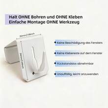 6/12/24pcs Universal Window Hanging Clips, Suitable For Decorations, White, Applicable For String Lights, Christmas Stars, Curtain Lights, Easter Decorations And Display Shelves - Multicolor - View 3