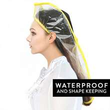 Waterproof Hair Dye Shampoo Cover, Soft Transparent Leak-Proof Hair Care Tool, Practical Shampoo Funnel For Home And Salon Use - Multicolor - View 3