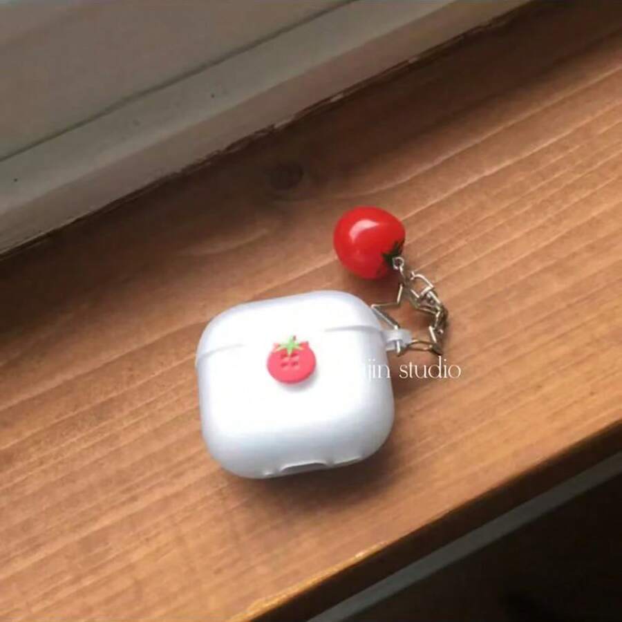 Ốp điện thoại trong suốt dễ thương với nơ 3D đính pha lê và dây đeo cổ tay. - Nhiều màu - Xem 1