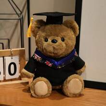 1 pieza Muñeco de peluche de oso doctor de dibujos animados lindo, muñeco de peluche para la temporada de graduación, oso de peluche con disfraz de doctor con lazo esponjoso y gracioso, recuerdo de graduación estudiantil, accesorio para fotos, decoración del hogar, regalo de cumpleaños para niños, regalo para novia, mejor amiga, Día de la Madre, Día del Niño - Multicolor - Ver 16