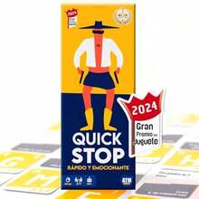 New Spanish Language QUICK STOP Interactive Toy Spanish Family Game - Yellow - View 6