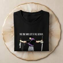 Toji Fushiguro Shirt Sarcastic  Anime Tee Sorcerer Killer Gift For Otaku Manga Black T-Shirt Zenin Clan Streetwear Gift For Men Merch - màu đen - Xem 2