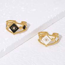 Women Single Ring - White - View 2