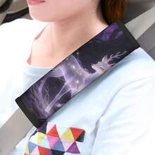 1 miếng đệm vai dây an toàn ô tô in họa tiết thời trang - A - Xem 5