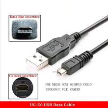 UC-E6 USB 数据线，单反相机 8P 小端口数据连接充电线 - 查看 2