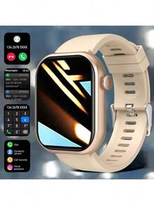 Smart Watch, Wireless Calling /Dial, Various APP Reminders,Suitable For Men And Women, Sports Watches, Custom Wallpaper,Holiday Gifts, Birthday Gifts - 金黃色 - 查看 9