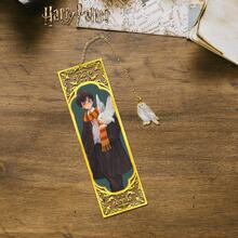 Harry Potter 1pc Character Metal Bookmarks, Harry, Ron, Hermione, Luna, Malfoy Vintage Hollow Bookmarks With Chain, Stationery Gift Suitable For Book Club Readers, Birthday, Holiday, Writers, Book Lovers, Fans, Graduation Gift [Official Authorized] - Multicolor - View 2