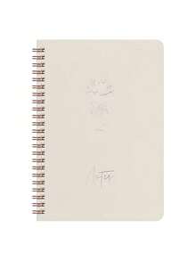 1pc Aesthetic Spiral Notebook, Cute Thick Inner Pages Diary, Unique Floral Design, Lined A5 Spiral Notebook, Suitable For School/University/Office, Perfect Birthday/Back To School Gift - Multicolor - View 11