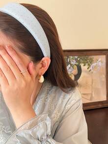 Băng đô nữ thanh lịch, đa năng, chất liệu vải dày cao cấp, chống trượt, phụ kiện tóc tiện dụng, tinh tế cho trang phục hàng ngày, băng đô thời trang. - Nhiều màu - Xem 3