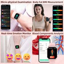LIGE Smartwatch: Batteria ad alta capacità da 380mAh, Resistente all'acqua, Previsioni del tempo, Monitoraggio dell'attività, Monitoraggio del ciclo mestruale, Notifiche di chiamata, Riproduzione musicale - Uno smartwatch sportivo multifunzionale ed elegante per uomini e donne - Visualizzare 5