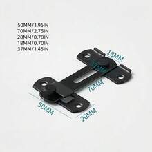 304 Stainless Steel 180 Degree Reversible Sliding Door Lock, Comes With Anti-Theft Safety Latch And Installation Screws. Easy To Install, Durable And Reliable. Suitable For Barn Doors, Garage Doors, Fences And Outdoor Doors. Essential For Home Security. - Multicolor - View 3