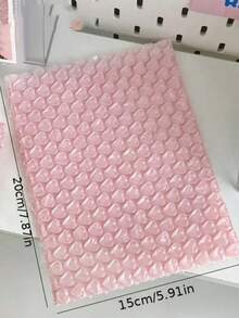 Conjunto de 30 Sacos de Presente com Bolhas, 20x15cm, Rosa/Vermelho, para Proteção e Armazenamento de Presentes Após as Festas. Sacos de Embalagem com Bolhas de Ar, Absorvem Impactos, Ideais para Mudanças, Envio e Embalagem. Sacos com Formato de Colmeia. - Rosa - Ver 9