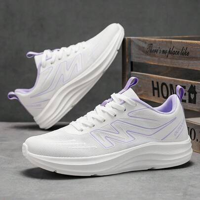 Men's Breathable Mesh Sports Shoes, Soft Sole Shock Absorbing Running Shoes, Outdoor Casual Commuting Sneakers Women's Casual Sports Shoes Unisex Couple Sneakers