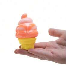 Gradient Ice Cream Squishies Set - Mini Food Squeeze Toys, Slow Rising Soft Stress Relief, Perfect Desk Toy & Gift For Ice Cream Lovers, Cute Room Decor - 1pcs - 查看 3