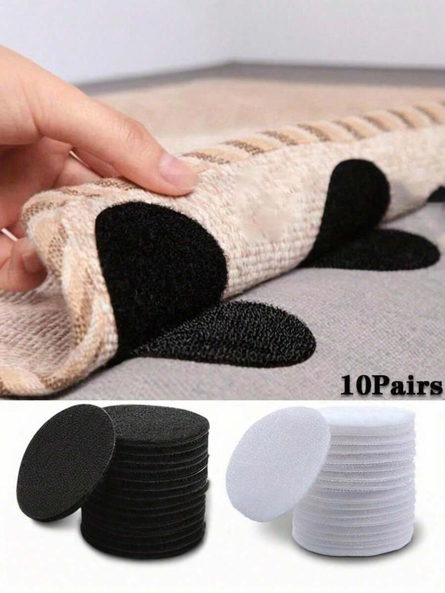 Strong Hook And Loop Fasteners, Suitable For Fixing Bed Sheets And Sofa Cushions, Also Suitable For Non-Slip Sofa Cushions, Bed Sheets, Sofa Cushions, Carpets And Non-Slip Mats. The Back Side Has Strong Adhesion, Easy To Remove Without Leaving Residue, Reusable.