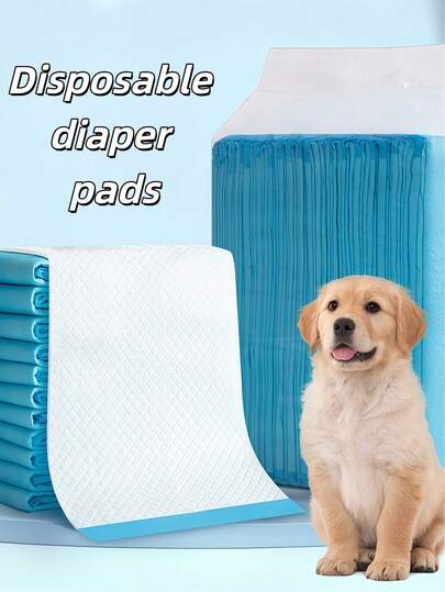 40/50/100 piezas Almohadillas para pañales para mascotas, Pañales para perros engrosados, Pañales desechables, Pañales que eliminan olores, Pañales de absorción instantánea, Productos de higiene para mascotas, Almohadillas de entrenamiento y cuidado de mascotas, Almohadillas de pañales para perros desechables y engrosados, Pañales grandes para mascotas, Almohadillas de cuidado, Diseñados especialmente para gatos y cachorros, así como suministros para mascotas, accesorios de limpieza para mascotas, herramientas de limpieza para mascotas