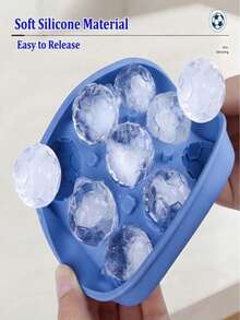 2pcs/1pc 2026 Football Shaped Silicone Tray, 9-Cavity Silicone Soccer Ball Ice Mold, 3D Football Ice Mold With Funnel, Suitable For Cocktails, Bourbon, Whiskey, Vodka, Gifts For Men, Silicone Fun Shaped, 3D Football Design, Reusable, Party Essential, Football Fan Gift, Fun Kitchen Tool, Summer Essential, Tableware, Kitchen Supplies, Kitchen Essentials, Kitchen Accessories, Holiday Essential, Travel Essential, Picnic - Multicolor - View 6
