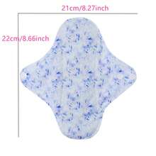 5 Packs Reusable Women's Winged Menstrual Pads, Washable Overnight Cloth Panty Liners - NSP02+03+05+06+10 - View 5