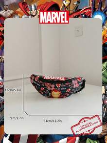 1 Pc Marvel Officially Licensed Iron Man Pattern Fanny Pack,Multifunctional Sling Bag, Boys' Casual Crossbody Bag, Lightweight Adjustable Strap Chest Bag,Cartoon Coin Purse,Bum Bag, Ideal For Boy,Boy, Young Fans,Students, Perfect For Daily School Runs, Outdoor Play, Theme Park Visits, Holiday Trips, Sports ﻿ - Multicolor - View 4