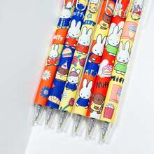 Hasbro 可爱兔子造型可伸缩中性笔，0.5mm黑色墨水，学生可爱卡通文具 - 隨機款式 - 查看 4