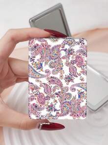 1 chiếc gương trang điểm họa tiết hoa văn Bohemian cổ điển, có thể gập lại, nhẹ, nhỏ gọn, tiện dụng, chất liệu da PU bền, phù hợp cho nhiều dịp, thiết kế họa tiết Paisley cổ điển, cấu trúc gập tinh tế, chắc chắn và chống sốc, dễ dàng mang theo. - Nhiều màu - Xem 7