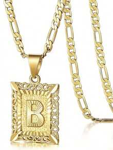 26个英文字母项链，时尚百搭的男女情侣项链，适合日常佩戴和约会 - 彩色 - 查看 5