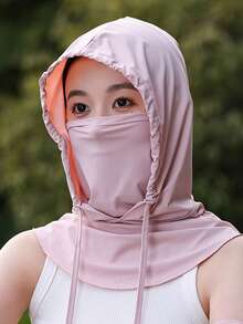 Bộ khẩu trang và mũ nhẹ, thoáng khí và chống tia UV này phù hợp cho cả nam và nữ, có thể dùng làm khẩu trang, mũ chống nắng hoặc mũ đi xe đạp. - Nhiều màu - Xem 16