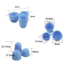 2 piezas/4 piezas/6 piezas Corrector de agarre de lápiz de silicona, soporte de lápiz para práctica de escritura manual para principiantes - Multicolor - Ver 4