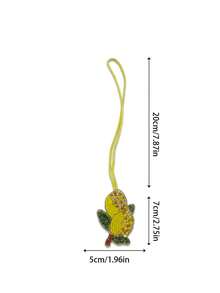 Móc khóa túi xách đính cườm thủ công, hình ly rượu vang, bia, đồ uống. - Nhiều màu - Xem 4