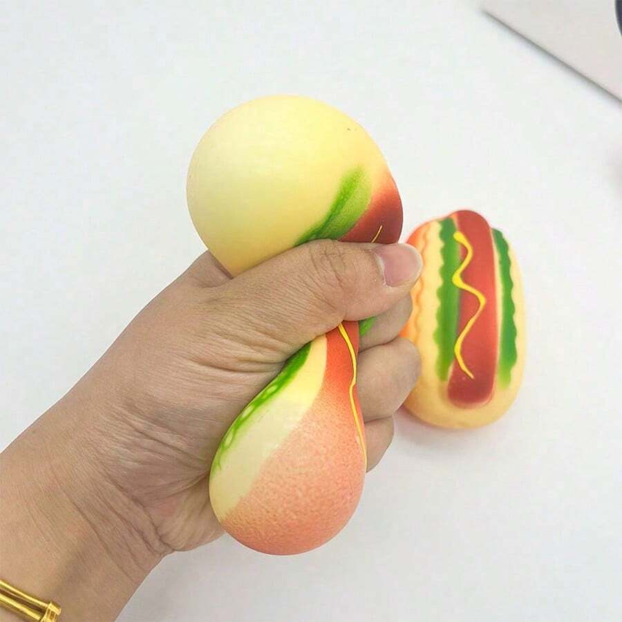 1pc Stress Relief Squishy Toy, Slow Rebound Squeeze Toy, Soft Texture, Comfortable Squeezing Feel, Soft Spongy Squeeze Ball, Stress Relief Soft Gel Squeeze Ball, Effectively Relieve Stress And Anxiety, Daily Essential, Holiday Gift