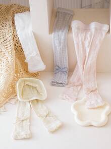 1 Stück Baby Mädchen Sommer Netzstrumpfhose - Weich, Kinder Baby Mädchen einfarbige Strumpfhose - Dehnbar und Weich, ideal für Frühlings-/Herbstoutfits - Verschiedenfarbig - Übersicht 8