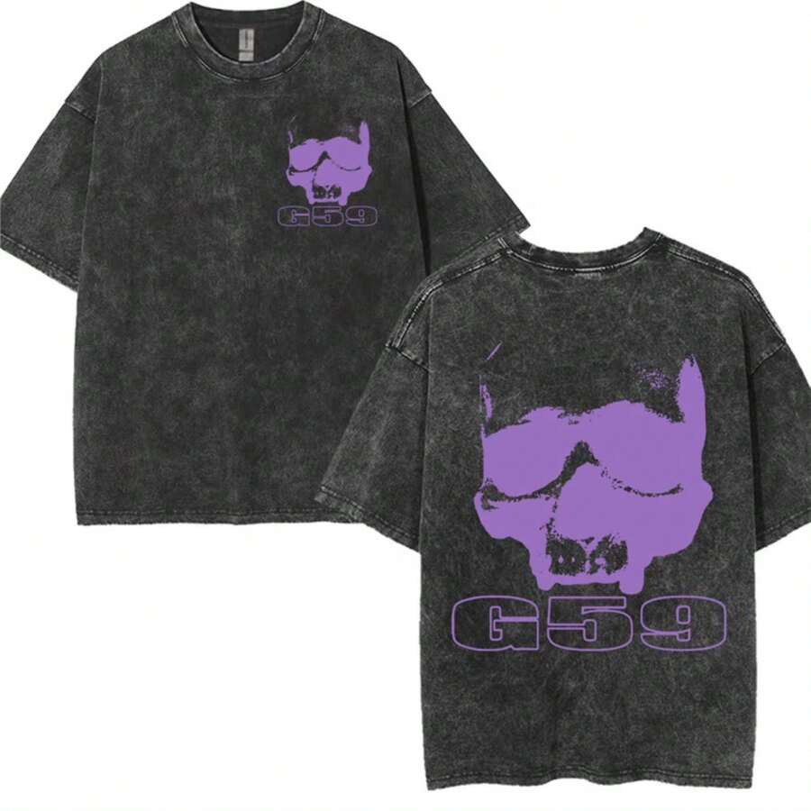 GREYDAY 2024 T-Shirt Suicideboy 2023 Tour G59 Merch, City Morgue Tshirt - 黑色 - 查看 1