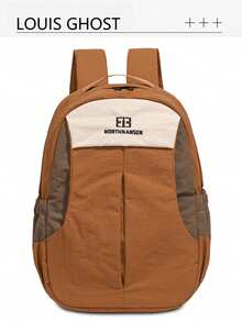 [Mochila ligera | Disponible en 3 colores. Bloqueo de color. Todo terreno para ir y venir y ocio] Ligera pero resistente, perfecta para CG y viajes sin pesarte. Las correas de hombro ensanchadas y el panel de espalda transpirable distribuyen la presión y evitan la tensión en los hombros, haciendo que el transporte a largo plazo sea pan comido. Ya sea para estudiantes que asisten a clase, profesionales que van y vienen o entusiastas del aire libre en viajes cortos, esta mochila convierte cada viaje en una exhibición de estilo. - Multicolor - Ver 12