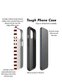 Burgi 复古硬币手机壳，海军蓝条纹，兼容 16/15/14/13/12 Pro Max，送给她的礼物 - 多色4 - 查看 4