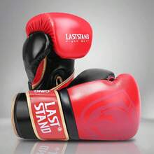 LASTSTAND Găng tay đấm bốc chuyên nghiệp, găng tay dày dặn dành cho thanh thiếu niên, nam và nữ, dùng trong tập luyện Muay Thai và thi đấu MMA. - Nhiều màu - Xem 8