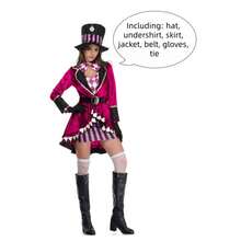 Female Rose Red Magician Role Playing Costume Stage Performance Magic Costume Cosplay Performance Costume - Multicolor - View 7