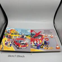 Durable Portable Learning Materials, Engaging English Interactive Comics, Vibrant Illustrations, Foldable Pages For Reading Enjoyment - Multicolor - View 3