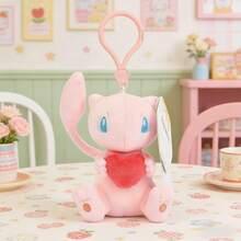 Miniso 1pc Pokémon Plush Keychain Collection, Featuring Piplup/Bulbasaur/Jigglypuff/Pikachu/Squirtle/Mew, Soft Plush Heart-Shaped Hugging 3D Design, Delicate Plush Material, Portable Hanging Strap, Fashionable Bag/Keychain Charm, Commute & Travel Accessory - Multicolor - View 17