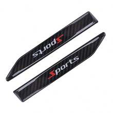 2pcs Carbon Fiber Leaf Plate Side Stickers, Car Body Modification Decoration Stickers, Fender Blade Dedicated Car Stickers, Exterior Accessories - A - View 13