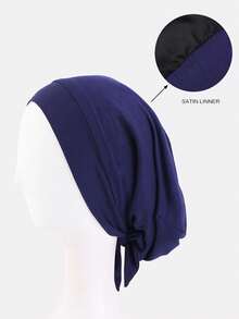 1 chiếc băng đô cài tóc xếp ly buộc dây dành cho nữ, mũ chăm sóc tóc có khăn quàng điều chỉnh được, thích hợp sử dụng hàng ngày, mùa hè, đi biển. - nhiều màu - Xem 11