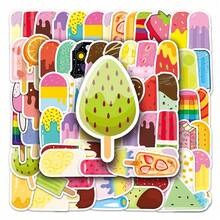50 Popsicle Cartoon Graffiti Summer Style Fresh DIY Milk Tea Cup Mobile Phone Case Computer Waterproof Sticker - Multicolor - View 3