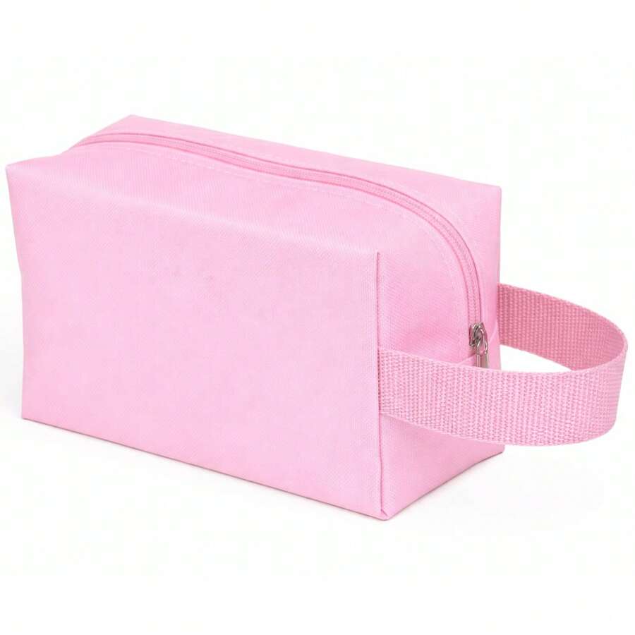 Kit 5 Plain Toiletry Bags Without Print To Personalize Gift - Baby Pink - View 1