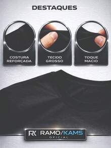 Camiseta Feminina ROGAI POR NOS Gola Redonda Manga Curta Algodão Moda Basica,  Todos Os Estilos - Branco - View 7
