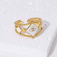 Women Single Ring - White - View 3
