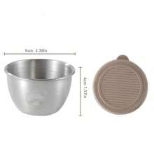 可爱小熊不锈钢酱料碗（多个），小型可叠放备料碗，适用于调味品、蘸酱和小吃 - 彩色 - 查看 14