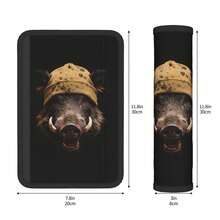 1件装时尚印花汽车安全带肩垫 - 1個 - 查看 3