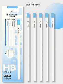 10pcs White Shaft Pencils, Office & Drawing Pencils - Sets - View 8