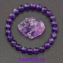 4 chiếc vòng tay hạt đá tự nhiên, thạch anh tím, mắt hổ, apatit xanh, obsidian đen, vòng tay co giãn kiểu Bohemian, quà tặng trang sức xếp chồng cho nam và nữ. - 4 chiếc vòng tay - Xem 3