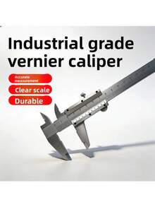 Thước kẹp Vernier bằng thép không gỉ 0-150mm - Thước đo micromet cầm tay, trượt mượt mà, bền và dễ sử dụng, thích hợp cho công nghiệp, cơ khí, chế tác trang sức, không cần nguồn điện, kỹ thuật chính xác và thủ công mỹ nghệ. - A - Xem 6